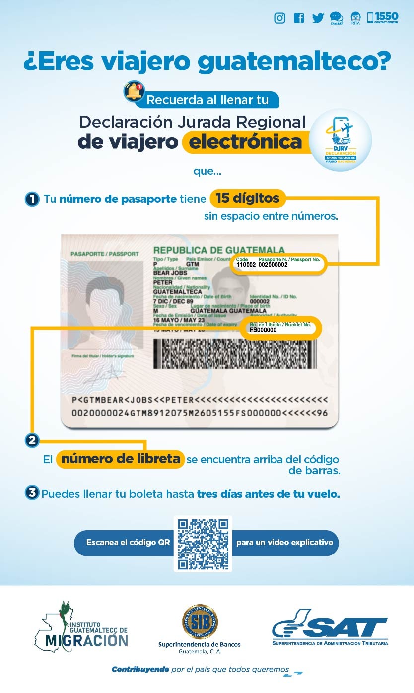 Declaración Jurada Regional de viajero electrónica