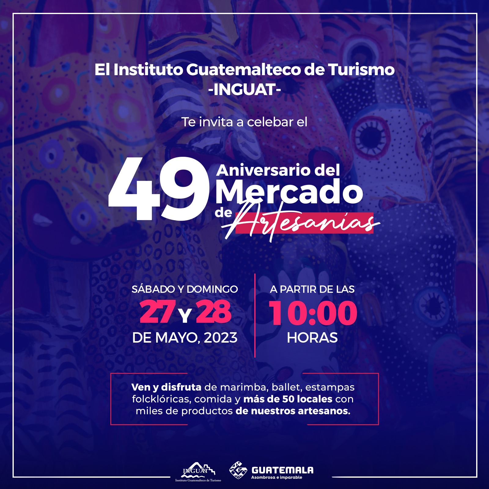 Invitación 49 Aniversario del Mercado de Artesanías