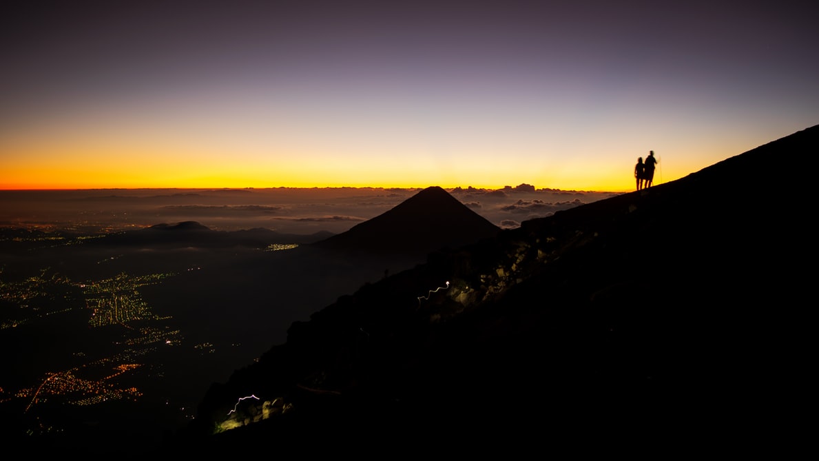 Mesa volcán de Acatenango